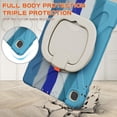 thumbnail image 4 of REQO Case for Samsung Galaxy Tab S6 Lite 10.4" 2022/2020(SM-P610/P613),3-Layer Structure Portable Hybrid Shock-Proof Cover with S Pen Holder Rotatable Hook&Loop Kickstand., 4 of 6