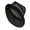 Black, variant on British Straw Weaving Trilby Hat for Male Spring Fishing Camping Breathable Hat