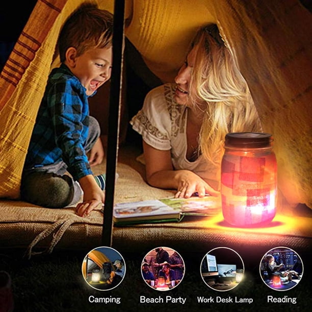 Luz solar para campamento Linterna LED al aire libre Solariega Solenta de campamento Lámpara de campamento Luz de Atmósfera Portátil Luz FLhrweasw Nuevo