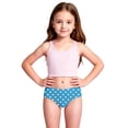 thumbnail image 3 of Kids Girls Solid Color Swim Bottoms Triangle Bikini Briefs Swimwear Gymnastics Dance Sports Underpants, 3 of 8
