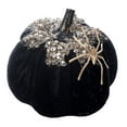 thumbnail image 2 of Calabazas artificiales, decoración de calabazas, decoración del hogar, cosecha de otoño, centro de mesa Negro, 2 of 9