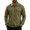 Army Green, variant on TOUMENY Men Zip Up Jacket Casual Lightweight Slim Fit Collared Long Sleeve Coat with Pocket Outdoor Travel Spring Fall Winter Jackets for Men Army Green XXXL