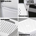 thumbnail image 6 of Household Transparent Plastic Food Storage Box-Including Drain Basket, Leak Proof & Freshness Fridge Organizers and Storage with Removable Colander (Blue, 8.94 * 6.5 * 4.53in), 6 of 8