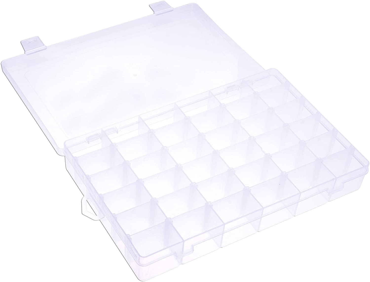 Casewin Clear Jewelry Box Organizer with 36 Grids, Set of 1