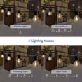 thumbnail image 4 of Cadena de luces solares LED yeacher 10 PCS G40 bombillas 11FT impermeable, 4 of 8