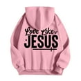 thumbnail image 3 of Christian Hoodies for Men 2025 Love Like Jesus Hoodie Hooded Sweatshirt with Pockets Pullover Hoodie Mens Hoodies, 3 of 7