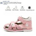 thumbnail image 2 of Ahannie Toddler Girls Sandals with Arch & Ankle Support, Kids Summer First Steps Shoes, 2 of 7