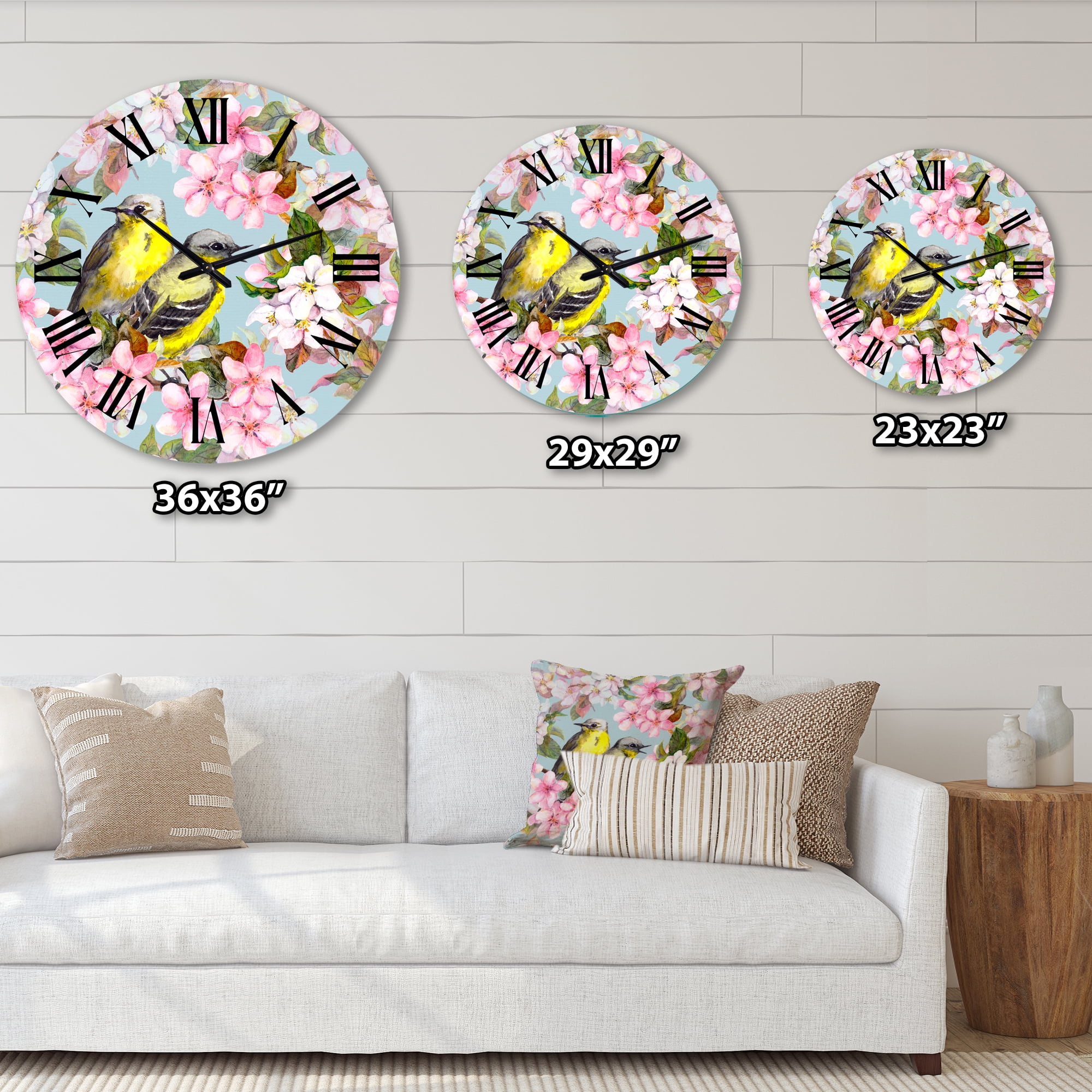 Designart 1 in Quartz Traditional Wall Clock