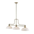 thumbnail image 7 of 3 Light Chandelier In Restoration Style-21 Inches Tall And 13.25 Inches Wide-Brushed Nickel Finish-Matte Opal Shade Color Z-Lite 725-3Bn-Dmo14, 7 of 7