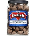 Dark Chocolate Covered Butter Pretzels by Its Delish, 1.8 LBS Jumbo