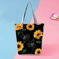 thumbnail image 2 of Modisza Womens Canvas Tote Bag Reusable Grocery Cloth Handbag Beach Travel Shopping Shoulder Purse, 2 of 7