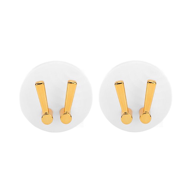 2 uds soporte de montaje en pared multifunción autoadhesivo sin perforaciones Simple gran capacidad de carga soporte de cepillo de dientes de pared 2 uds blanco