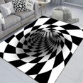 thumbnail image 1 of 3d Vortex Illusion Carpet Entrance Door Floor Mat Abstract Geometric Optical Doormat Non-slip Floor Mat Living Room Decor Rug-SinKeeU, 1 of 4