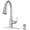 Polished Chrome, variant on Pfister F-529-7Rssr Rosslyn 1.8 GPM Single Hole Pull Down Kitchen Faucet - Spot Defense
