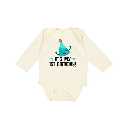 

Inktastic 1st Birthday 1 Year Old Outfit Gift Baby Boy or Baby Girl Long Sleeve Bodysuit