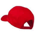 thumbnail image 3 of Checkered Flag Alphabet Embroidered Red High Profile Cap - H OSFM, 3 of 5
