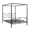 thumbnail image 4 of OakvillePark Bijou Double-X Metal Platform Bed, Queen, Black, 4 of 5