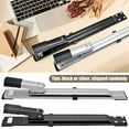 thumbnail image 3 of Long Reach Stapler,Office Staplers ,Desktop Stapler, Long Arm Staplers Perfect for Office or Home for Organizing Documents (Black and Silver Random delivery), 3 of 7