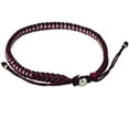 thumbnail image 2 of NOVICA Silver accent braided bracelet, 'Bringing Friendship in Magenta', 2 of 7