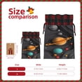 thumbnail image 3 of Rocae Solar System Paper Art Print Christmas Drawstring Linen Gift Bag with Drawstrings Treat Bag Goody Present Bags for Christmas Party Favor, 3 of 8
