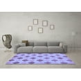 thumbnail image 3 of Ahgly Company Indoor Rectangle Abstract Blue Modern Area Rugs, 8' x 10', 3 of 4