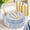 Blue, variant on 350PCS Rose Gold Plastic Plates Disposable Dinnerware Set with Cups, Napkins & Cutlery - Ideal for Parties and Mother's Day