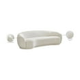 thumbnail image 2 of Meridian Furniture Hyde Cream Boucle Fabric Sofa, 2 of 14