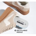 thumbnail image 5 of LUCKY STEP Womens Platform Fashion Sneakers Thick Sole Suede Faux Leather Casual Shoes,Beige, 5 of 11