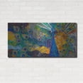thumbnail image 3 of Luxe Metal Art 'Percy Peacock 2' by St. Hilaire Elizabeth, Metal Wall Art, 48"x24", 3 of 9