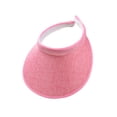 thumbnail image 1 of Sonducket Sombreros para el sol Protección Clip-On Gorras Visera de lino Ajustable Grandes aleros Parte vacía Color sólido Regalo deportivo Sombreros rosa Sonducket AP010232-04, 1 of 6