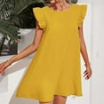 thumbnail image 2 of Summer Dresses for Women, Formal Dresses for Women,Women's Flowy Comfortable Slim Fit Casual Dress Summer Solid Color Skirt Elegant Feminine Stylish Outfit, 2 of 5