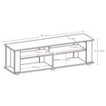 thumbnail image 2 of CorLiving Bakersfield Black Engineered Wood TV Stand with Open Shelves and Sound Bar Space for TVs up to 75", 2 of 6