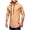 Khaki, variant on Men'S Slim Round Neck Long-Sleeved T-Shirt Zipper Bottoming Shirt T-Shirt Black 10(XL)