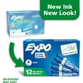 thumbnail image 3 of facai-EXPO Dry Erase Markers, Low Odour Ink, Blue, Chisel Tip, 12 Count, 3 of 4