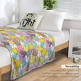 thumbnail image 5 of Colorful Baby Ducks Throw Blanket, Ultra Soft Microplush Bed Blanket, All Season Microfiber Fleece Throw for Bed Chair Sofa Couch Bedroom 60"X50", 5 of 6