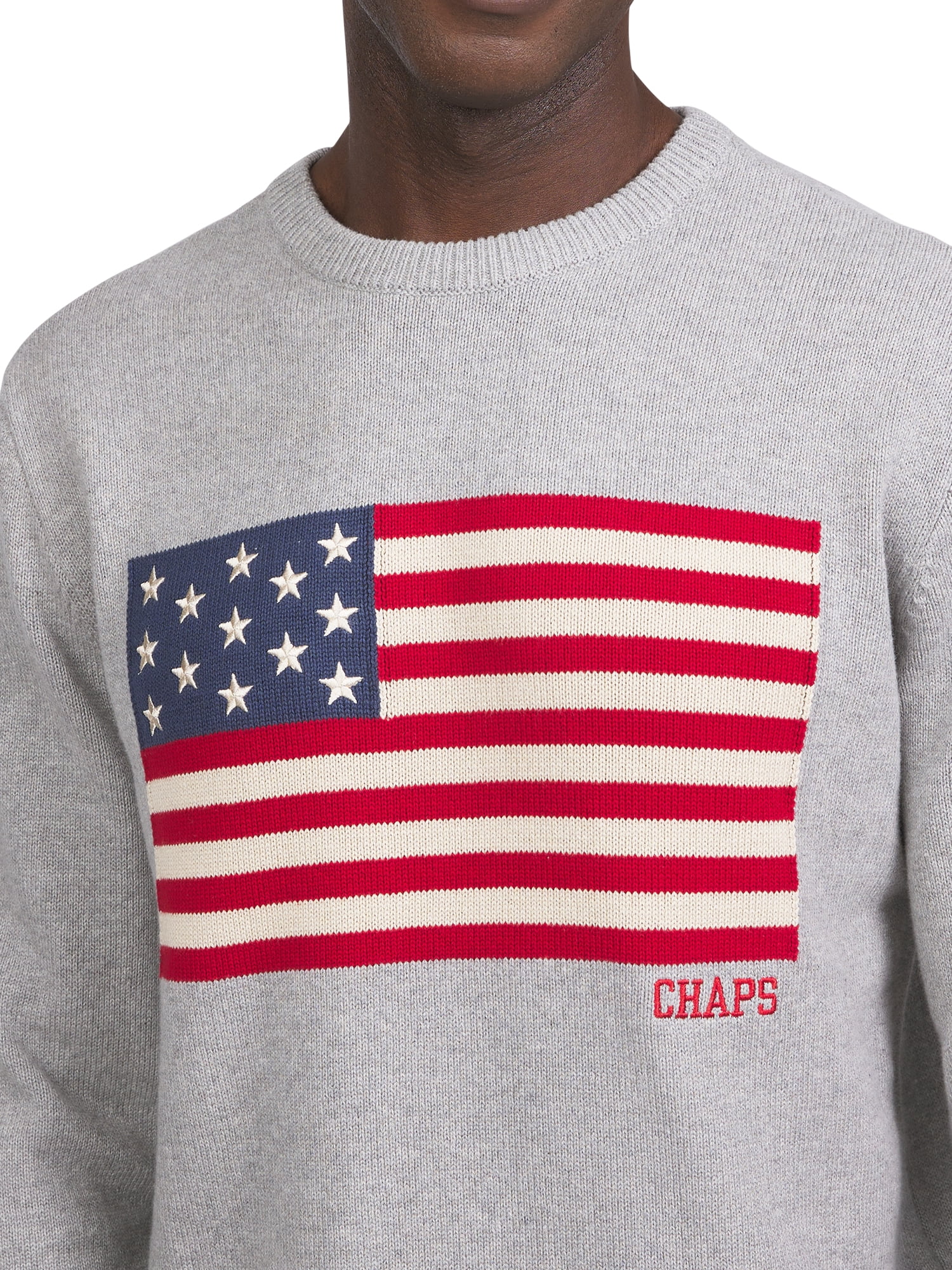 Chaps Men's & Big Men's Flag Cotton Crewneck Sweater, Sizes S-2XL