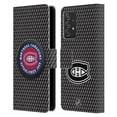 thumbnail image 1 of Head Case Designs Officially Licensed NHL Montreal Canadiens Puck Texture Leather Book Wallet Case Cover Compatible with Samsung Galaxy A52 / A52s / 5G (2021), 1 of 6
