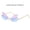 Gold Frame Blue Purple Film, variant on Trendy Sunglasses: Exaggerated Gradient, Metal Frame, AC Lens, Personality, Hip Hop, Unisex Style, Colorful Beach Glasses