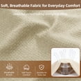 thumbnail image 5 of Millsilo 3-Piece High Back Rocking Chair Cushion Set, 52" Seat & Back Support with Detachable Neck Pillow, Non-Slip Bottom & Ties— Beige, 5 of 8