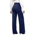 thumbnail image 7 of Laqbezok Women's High Waist Flare Yoga Pants, Bootcut Work Trousers with Pockets, Athletic Dress Slacks for Office & Gym, 7 of 7