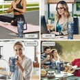 thumbnail image 7 of OBREWU Pioneer Flower Tumbler with Handle and Lid,40oz Pioneer Flower Double Wall Vacuum Insulated Tumbler,Pioneer Flower Cups Gift for Women and Men, 7 of 7