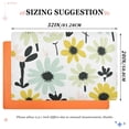 thumbnail image 6 of Yayeee Doormat for Indoor Entrance 32" x 20" Non Slippery Floor Rug, White Flower, 6 of 8