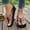 Multicolor, variant on Womens Wedge Flip Flops Colorful Fabric Slides Platform Beach Footwear,Comfortable Thick Sole Straps For Summer Vacation Pool,Lightweight Non Slip Casual Open Toe Daily Walking Shoes