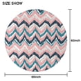 thumbnail image 6 of Colorful Geometric Striped Pattern Round Tablecloth 60"x60",Wrinkle Wipeable Table Cloth for Kitchen Dining Room Picnic Patio Party, 6 of 6