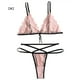 thumbnail image 1 of Conjunto de lencería de encaje sexy para mujer Sujetador de vendaje Panty Tanga Ropa interior Regalo, M AweSitey XX000174-02, 1 of 7