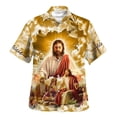 thumbnail image 2 of Jesús me ama Dios Viernes Santo Domingo de Ramos Camisas hawaianas Camisas de moda para hombres y mujeres Camisas de playa geniales Camisas florales de verano Ropa, 2 of 4
