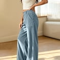 thumbnail image 4 of Drses Fall Winter Flowy Loose Palazzo Pants for Women, High Waist Striped Casual Lounge Trousers, Versatile Wide Leg Slacks for Travel Vacation Casual Daily Outfits Multi Neutral Stripes, 4 of 8