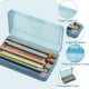 thumbnail image 3 of Caja de lápices de plástico de colores, cajas de lápices de gran capacidad para niños adultos, para útiles escolares de oficina Zhivalor  CPB-SSW1598-4, 3 of 5