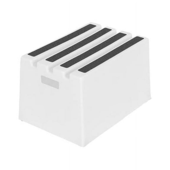 Vestil VST-1-WT Polyethylene Marine Step Stool with 1-Step - White