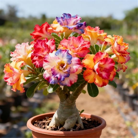 Desert Rose-Low Maintenance,for Garden,Ideal for Beds Borders Plant Pots & Planters